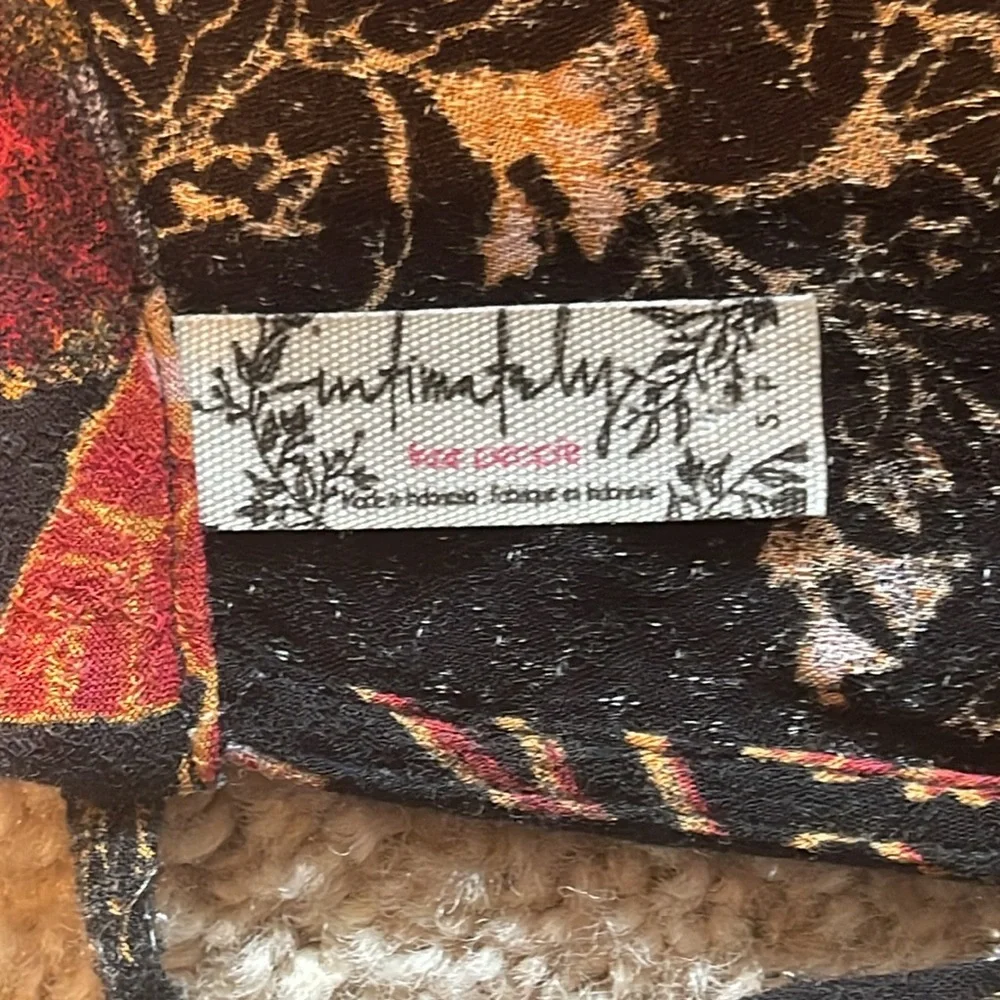 Free People Floral Mini With Lace Details